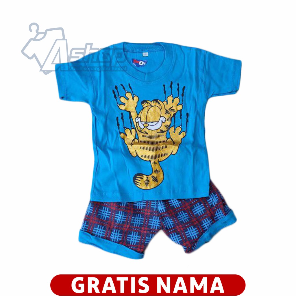 Baju Bayi Motif Garfield 3 sampai 18 bulan