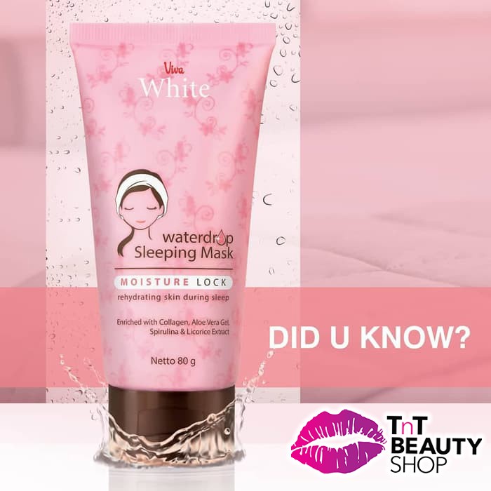 Jual Viva Waterdrop Sleeping Mask Viva White Water Drop Night Mask