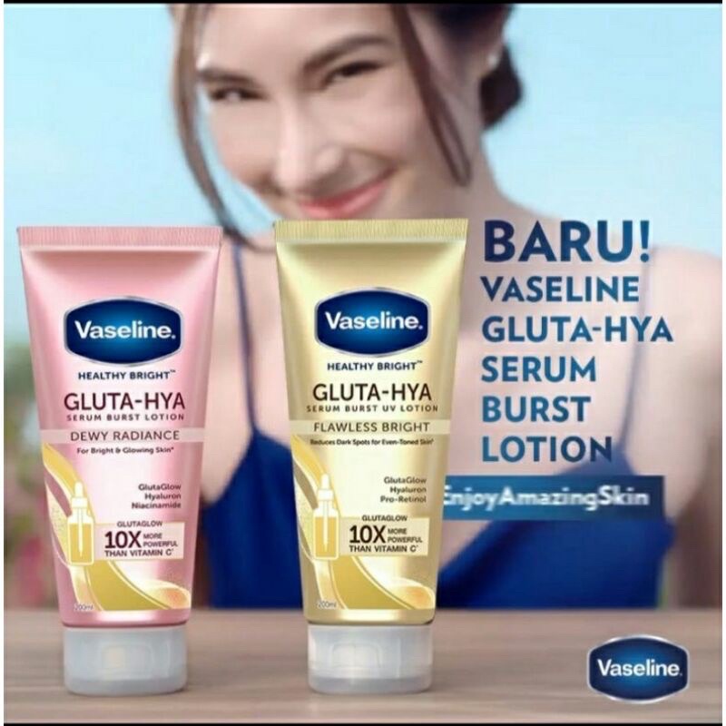 VASELINE HEALTHY BRIGHT GLUTA-HYA SERUM BURST UV LOTION 200ML