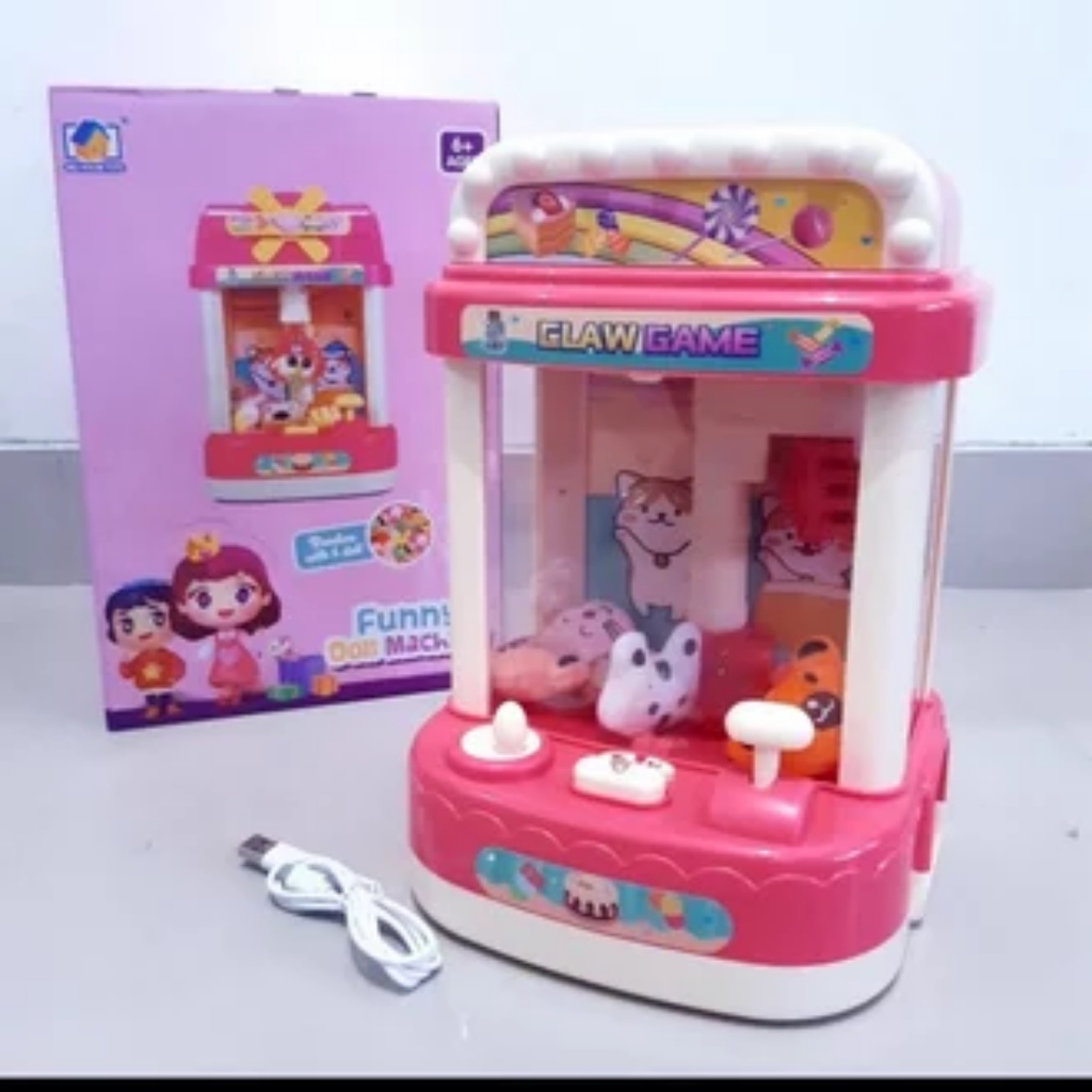 MAINAN ANAK CLAW MACHINE / MESIN TANGKAP BONEKA / MESIN CAPIT BONEKA SEPERTI TIME ZONE