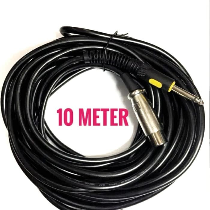 KABEL MIC L-BASS MICROPHONE 10 METER OOK UNTUK SEMUA TIPE MIC