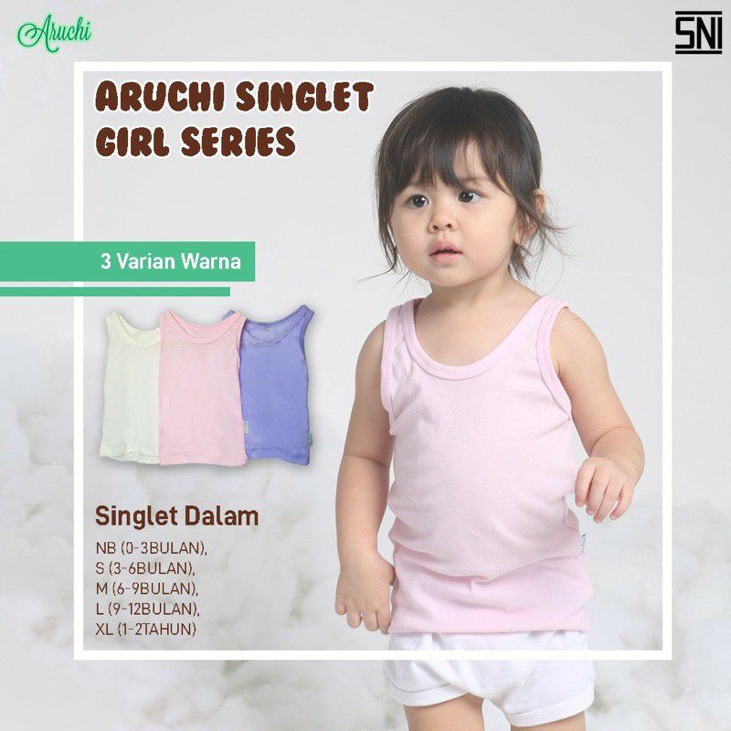 Singlet polos aruchi boy &amp; girl - singlet anak