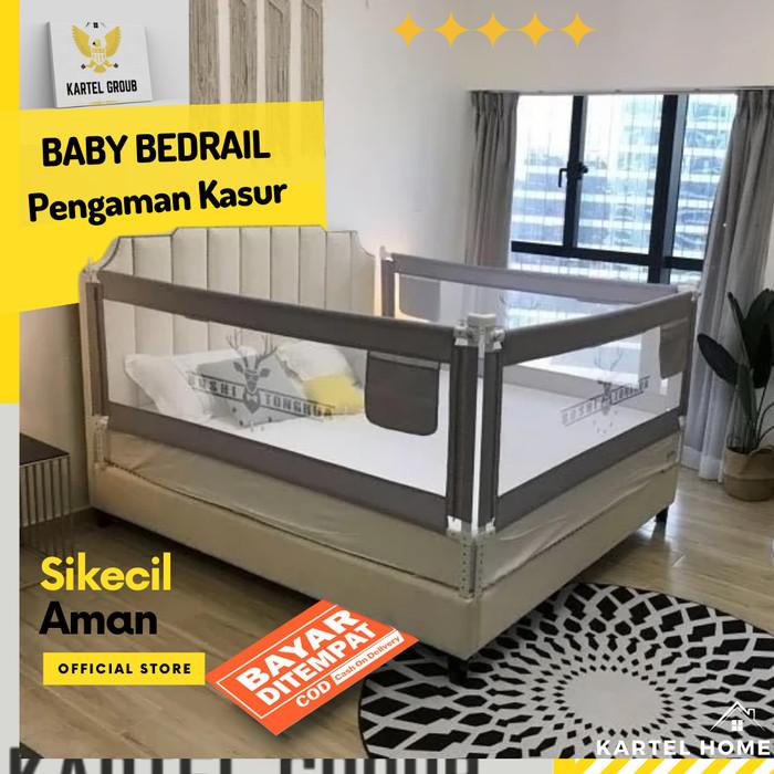 Aktivitas Bayi Home Bedrail Baby Safe Pagar Kasur Pengaman Bayi Bed Guard Rail