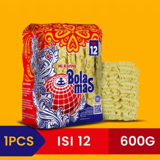 

MIE KERING BOLA MAS ISI 12 (600gr) HALAL