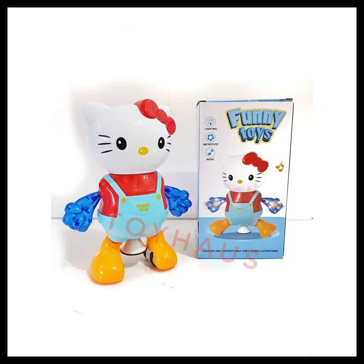 Terlaris Mainan Anak Bayi Hello Kitty Dancing Lampu Dan Musik Kiriman Cepat