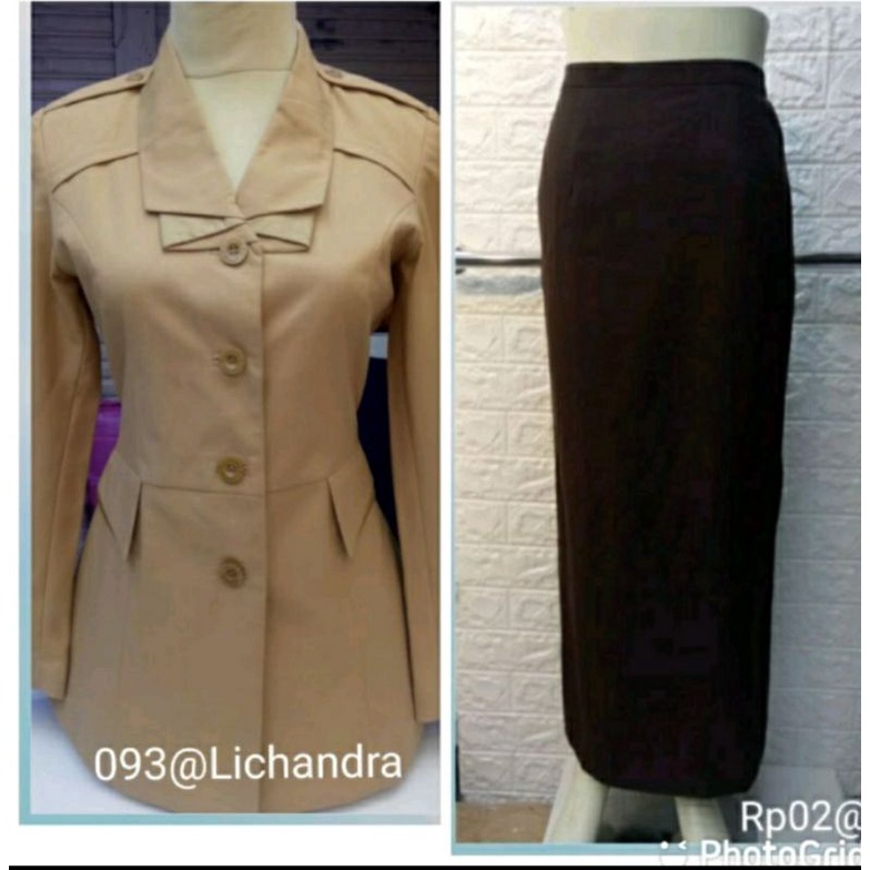 seragam guru pramuka wanita/ seragam pembina pramuka wanita/ seragam pramuka wanita lichandra/ baju 