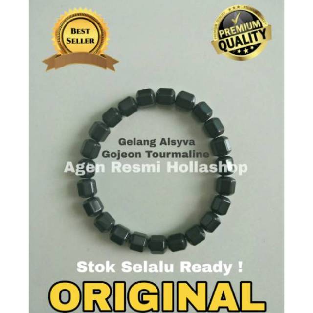 PROMO Gelang  Kesehatan Alsyva Gojeon  Tourmaline Black 