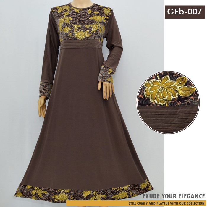 Gamis Pesta / Long Dress bahan Jersey Korea