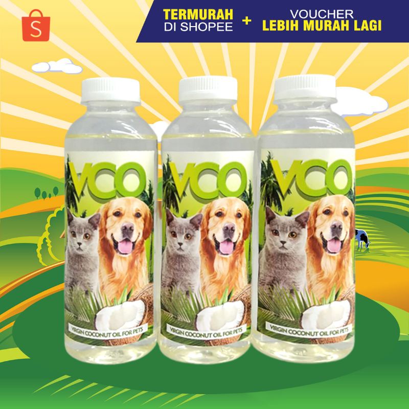 VCO BOTOL 250 - Minyak Kelapa VCO Obat Jamur Scabies Diare Kucing Anjing Kelinci 250 ml