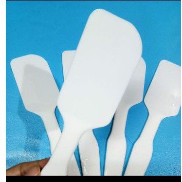 SOLET PLASTIK PUTIH SPATULA PLASTIK