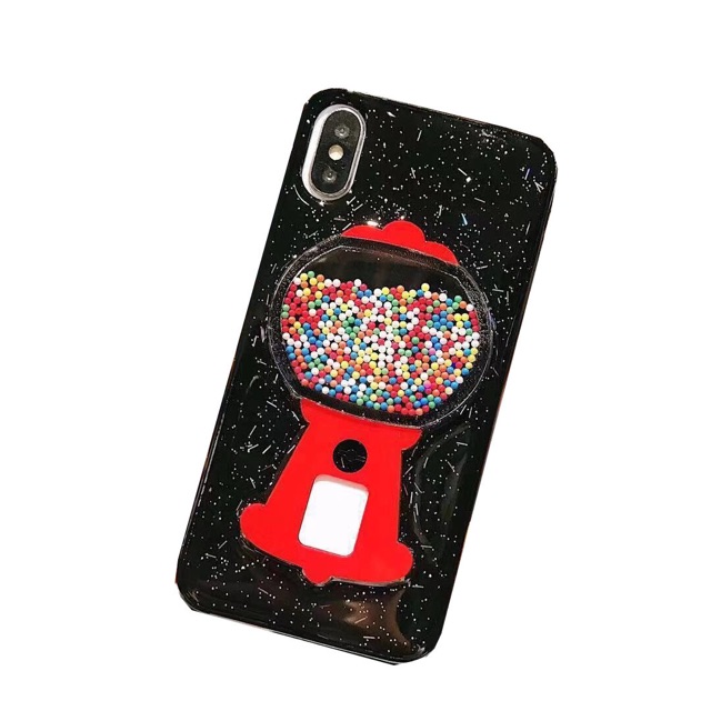 Candy Machine Glitter Case iPhone Oppo Vivo Xiaomi Samsung Realme Z1 pro A1k K3 Redmi note 8 5 7 4x