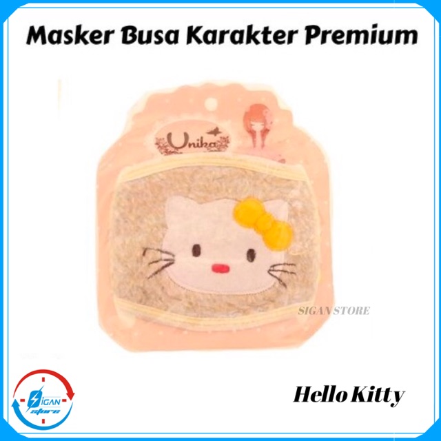 Masker motif karakter - Hello Kitty