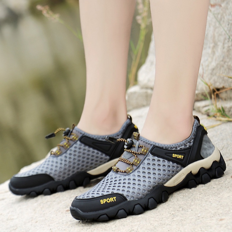 RYX - Hiking Plain Sepatu Sneakers Outdoor Pria Fashion Casual (NO BOX) - Ori Import