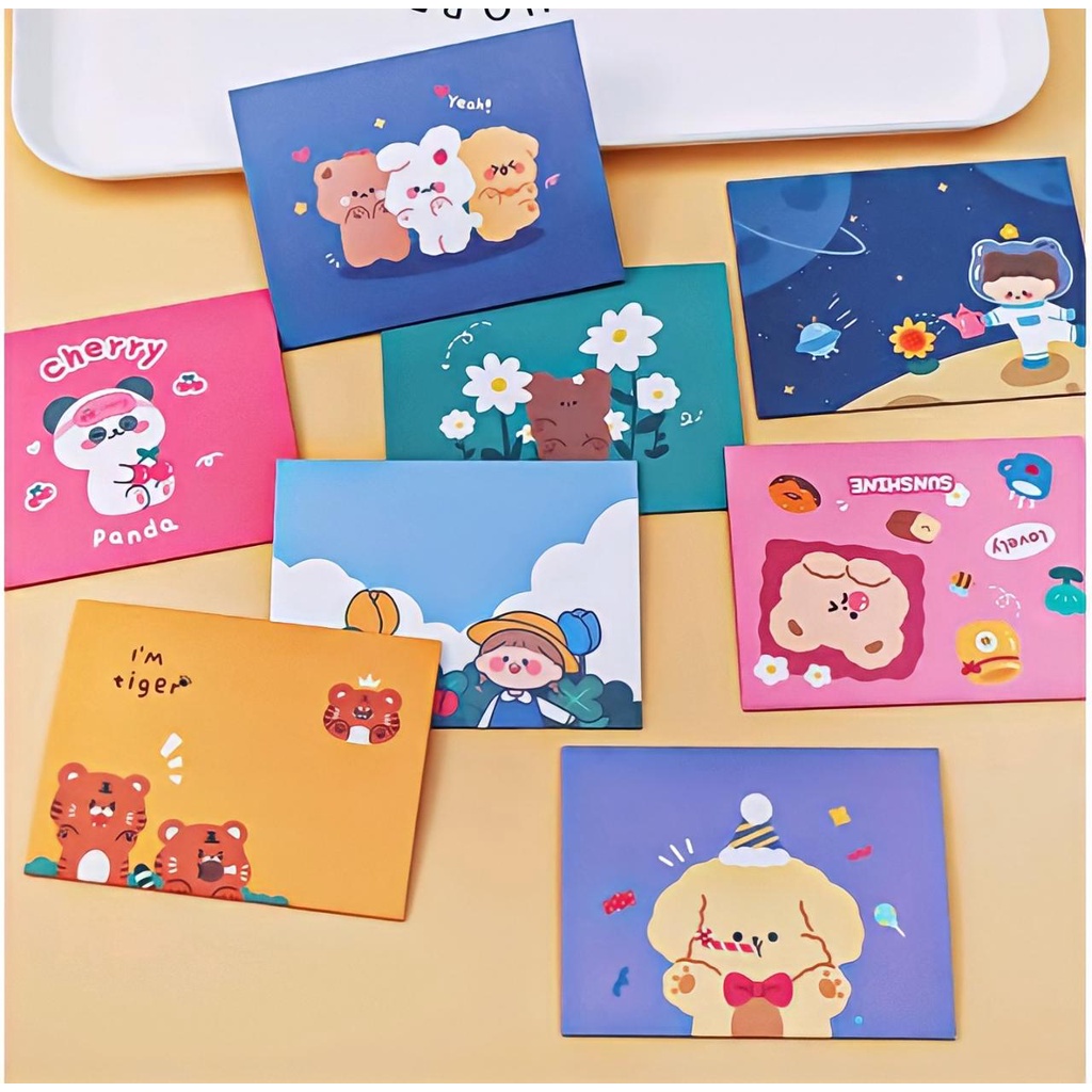 

Kartu Ucapan Lipat/ Colorful Letter/ Surat Ucapan Untuk Ulang Tahun Aestetik/Greeting Card Cute