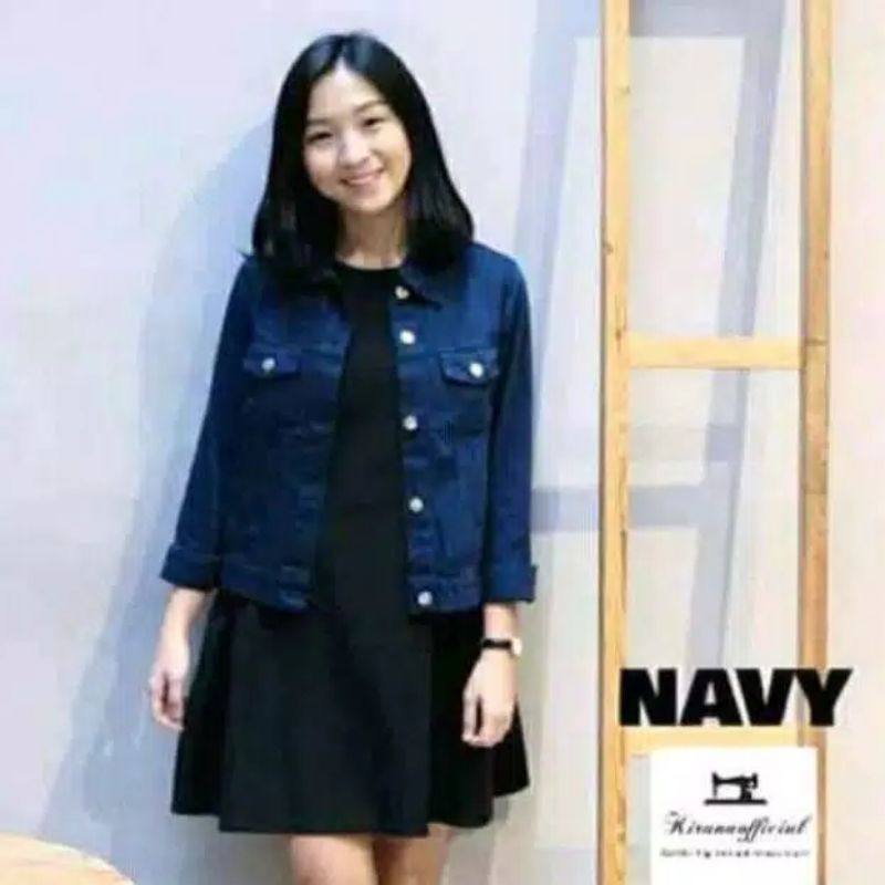 jaket jeans wanita jumbo jaket lepis cewek jins denim jaket wanita murah-4