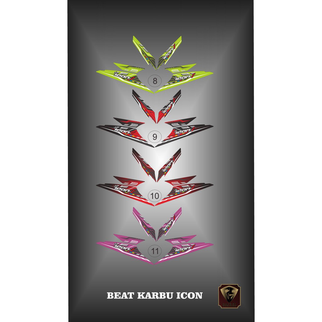 Striping beat karbu - Stiker Decal beat karbu 2008-2012 icon03