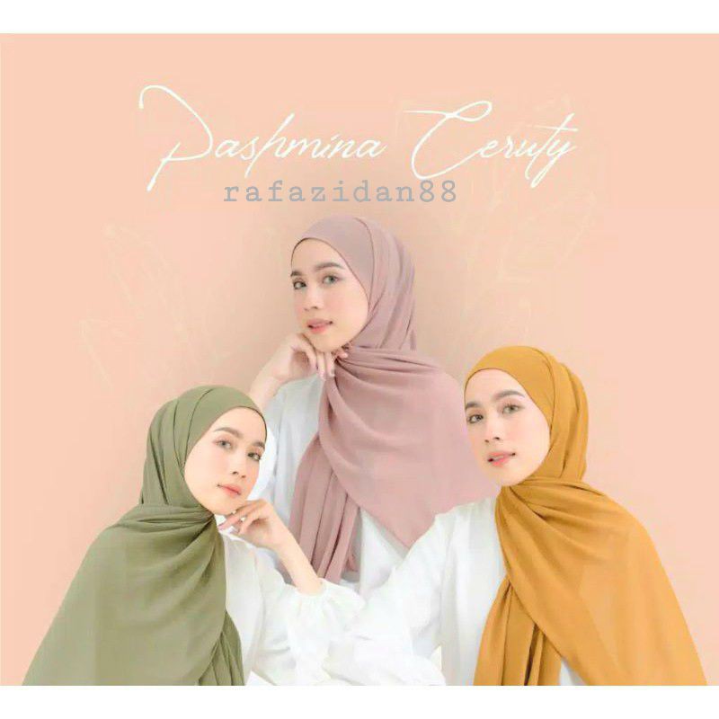 Pashmina Ceruty Babydoll Premium