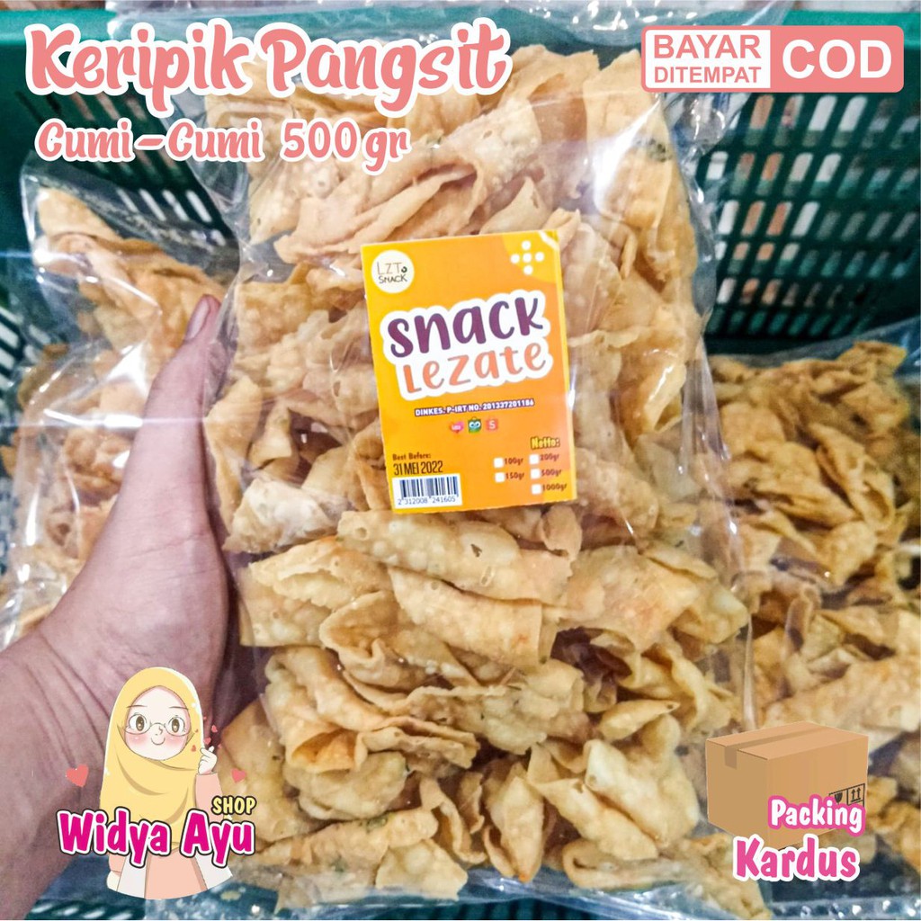 

Kripik Pangsit 500gr / Pangsit Bawang Rasa Gurih Asin / Kripik Bawang Snack Kiloan Murah Cumi Cumi