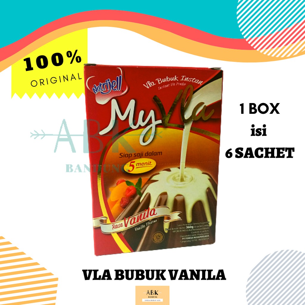 

VLA BUBUK INSTAN NUTRIJELL RASA VANILLA 1 BOX | NUTRIJEL MY VLA VANILA