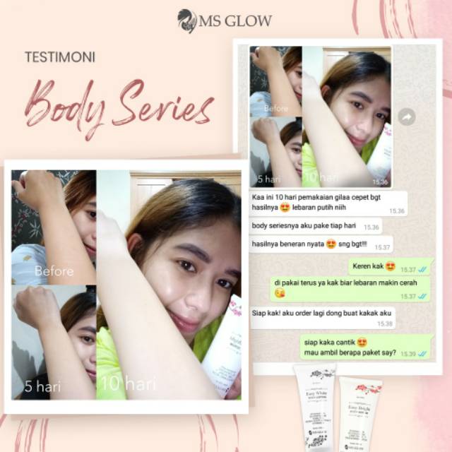 MS Glow Body Lotion - 1 Item - Pemutih Badan