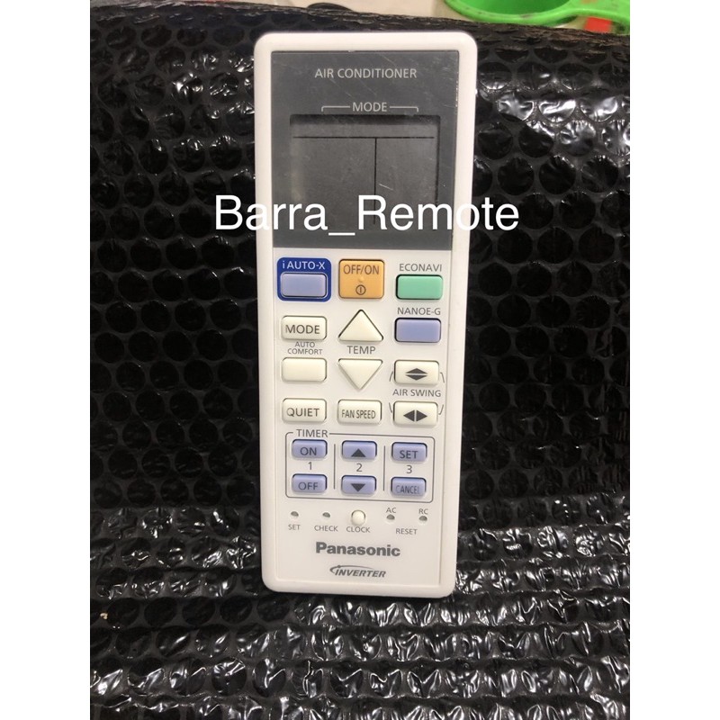 REMOTE AC PANASONIC INVERTER I-AUTO X 4543 01720 ORIGINAL ASLI