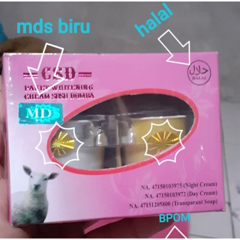 PAKET Cream CSD SUSU DOMBA BPOM ORIGINAL