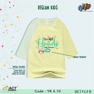  Kaos  Anak  Raglan Vitto  Yellow Muslim Series Shopee Indonesia