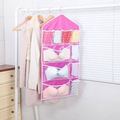 Travelmate Hanging Organizer underware pouch tempat penyimpanan serbaguna Bra Celana dalam kaos kaki