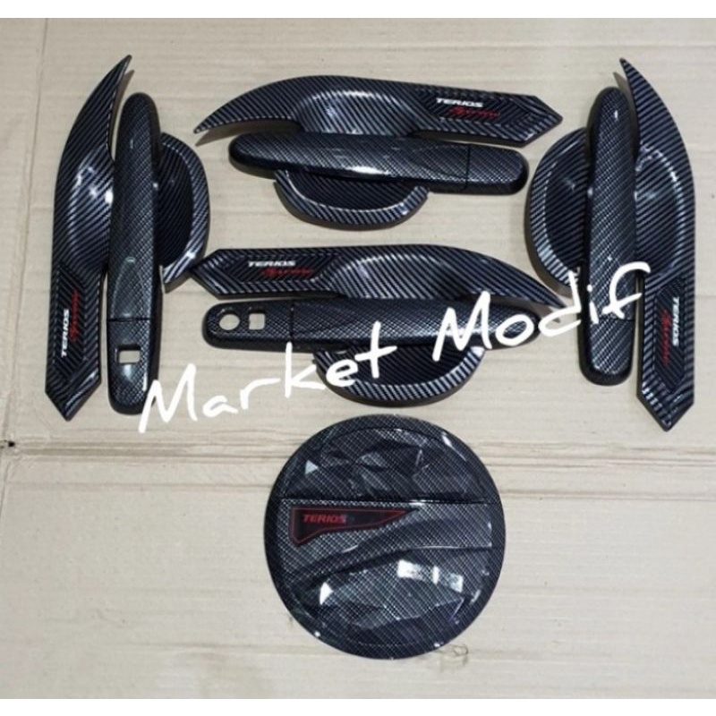 Paket Handle-Outer-Tank Cover Carbon Terios 2018-2021