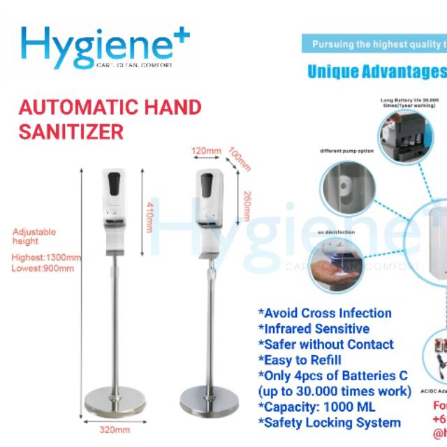 STANDING AUTOMATIC HAND SANITIZER DISPEN   SER | Shopee Indonesia
