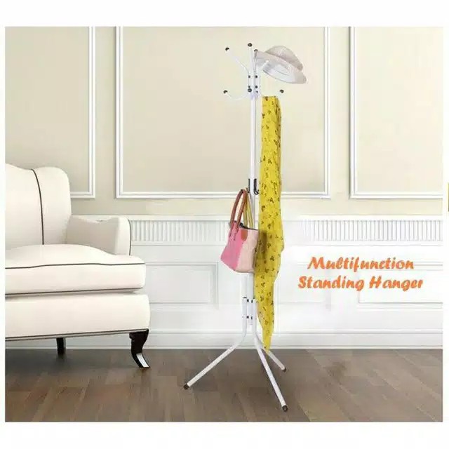 MULTIFUNCTION STAND HANGER / GANTUNGAN BAJU ATAU TAS / TIANG GANTUNGAN BAJU TOPI