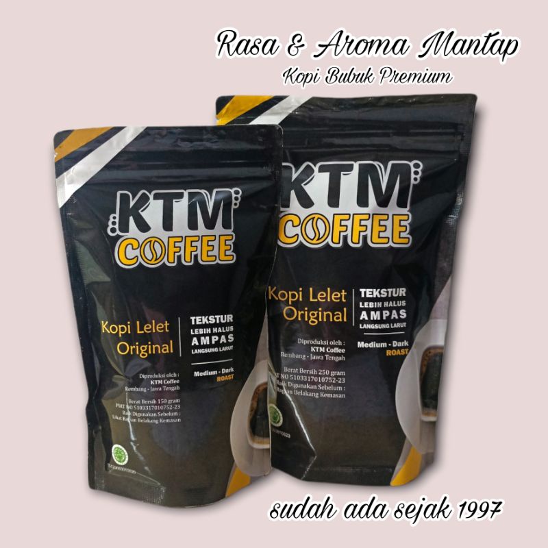 

KOPI LELET KTM KHAS REMBANG 250 gram / KOPI BUBUK / KOPI HITAM