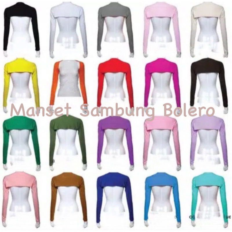 MANSET TANGAN SAMBUNG BALERO SPANDEK BALON / DALAMAN HIJAB / INNER BAJU-1