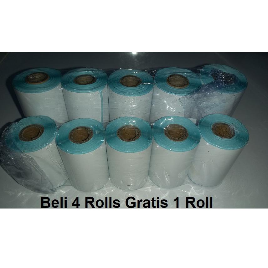 

[PRODUK IHY0T] STICKER THERMAL BLUETOOTH PRINTER Ukuran 58mm (BELI 4 ROL GRATIS 1ROL) EBM
