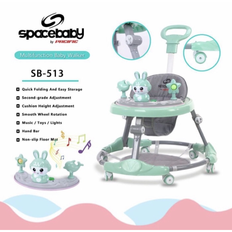 Baby Walker SpaceBaby SB 513  Space Baby SB513 SB-513 baby walker + dorongan