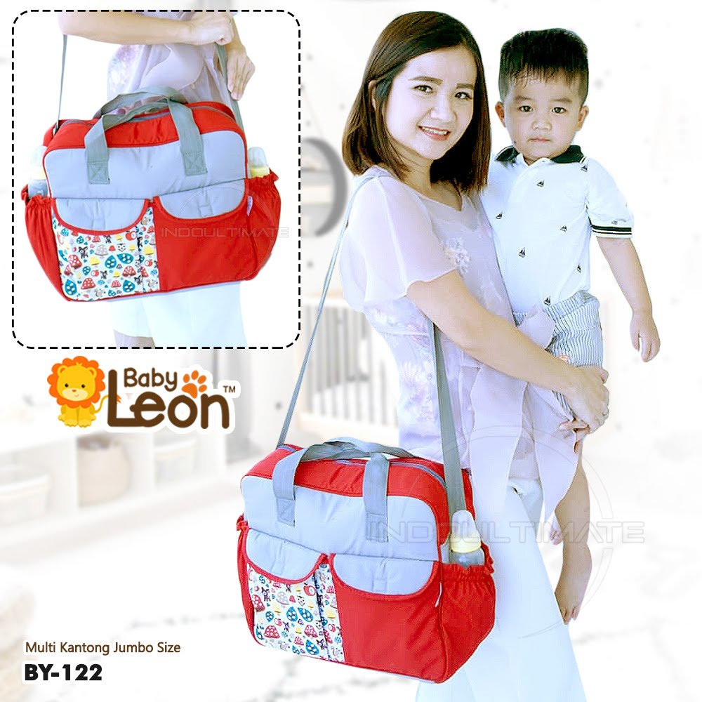 (Bisa COD) Tas Bayi BABY LEON Tas Perlengkapan Bayi (Small,Medium,Jumbo) Tas Popok Bayi Susu Bayi Ta