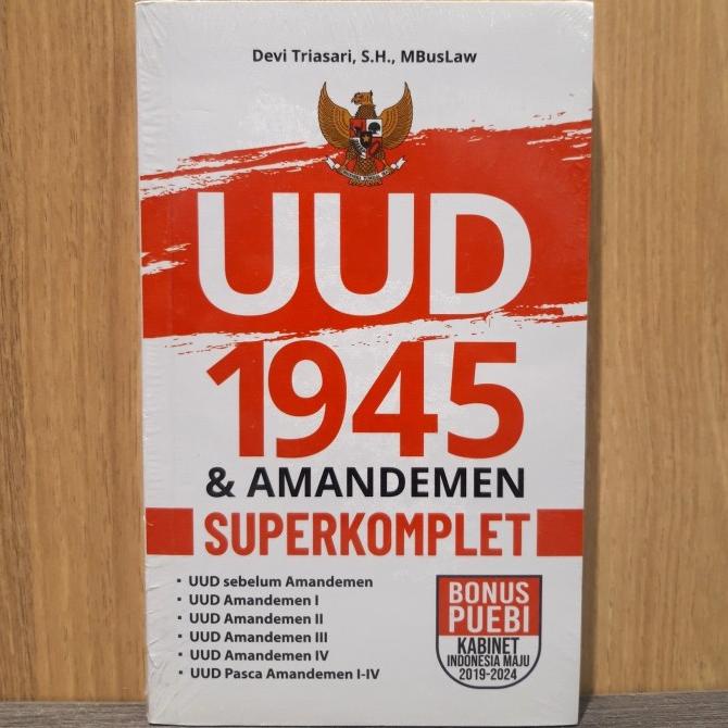 BUKU UUD 1945 DAN AMANDEMEN SUPERKOMPLET BERKUALITAS