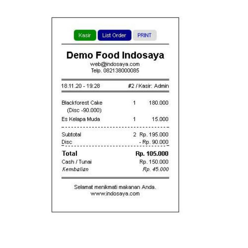 Website Kuliner Food Delivery Restaurant Katering Rumah Makan Sistem Kasir Shopee Indonesia