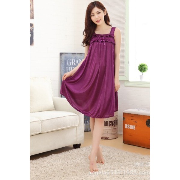  Singlet  Long Dress Sexy Lingerie Baju  Tidur  Shopee Indonesia