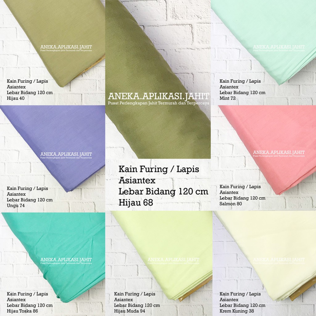 [4/4] 1 METER KAIN FURING LAPIS TRIOTEX ASIANTEX