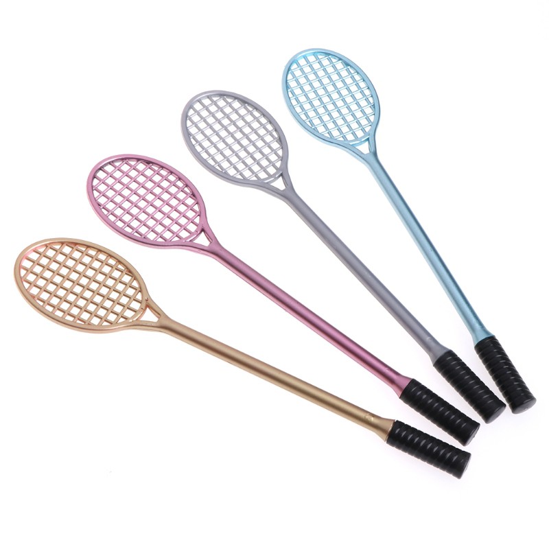 Wili❃ Mini Badminton Racket Slime Form Crystal Soil Kit Play With Slime Gel Pen