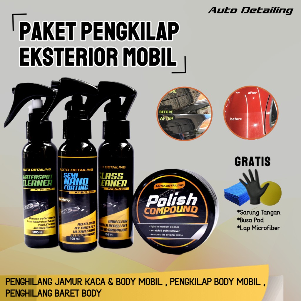 Pembersih Jamur Pengkilap Body dan Kompon Mobil