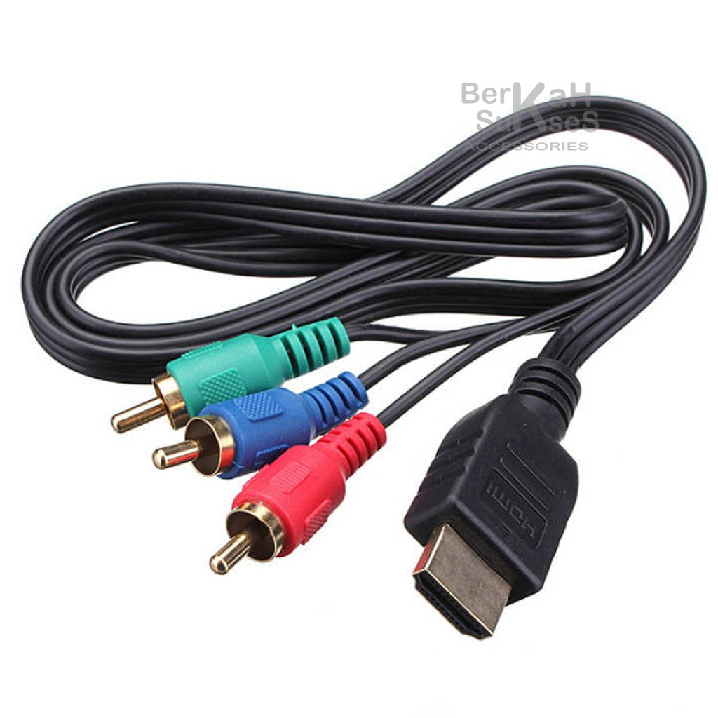 Kabel Connector / kabel penyambung HDMI to RGB for Sony PS 1 2 3 LCD TV Projector dan DVD