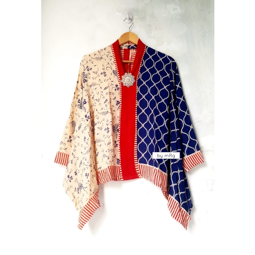 ATASAN BATIK PARIS SOLO,KARTINI 2 DIMENSI PARIS BLUS,BATIK BLUS PARIS SOLO