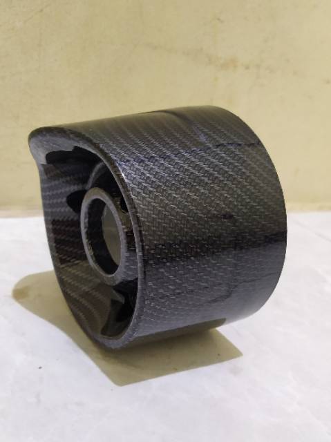 Garnish end cap muffler carbon moncong knalpot pcx 150 new lokal K97 accessories original