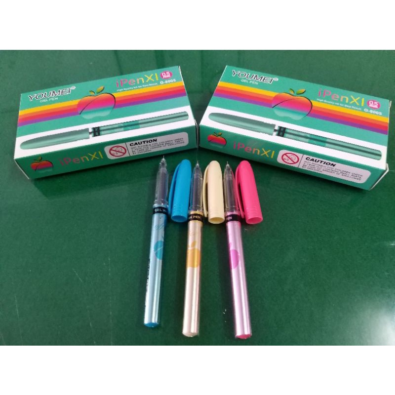 

PULPEN IPEN XI GEL PEN G-8005 HITAM 0.5mm (1 LUSIN) BERKUALITAS / PULPEN CAIR / BALLPOINT CAIR / BOLPEN CAIR / PULPEN MURAH BERKUALITAS