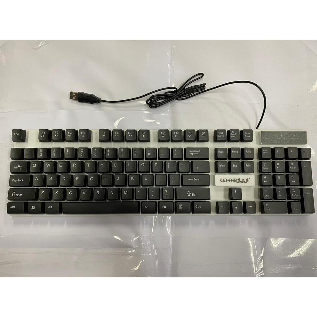 Warwolf Keyboard Gaming FK-109 white