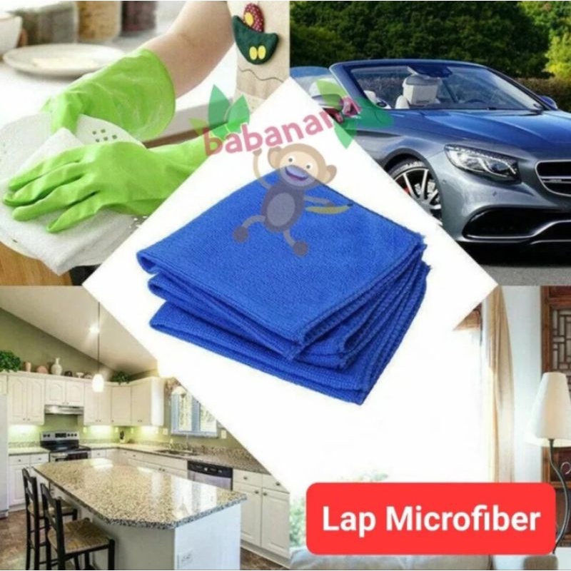 Lap microfiber detailing pengering halus cleaning cloth kain