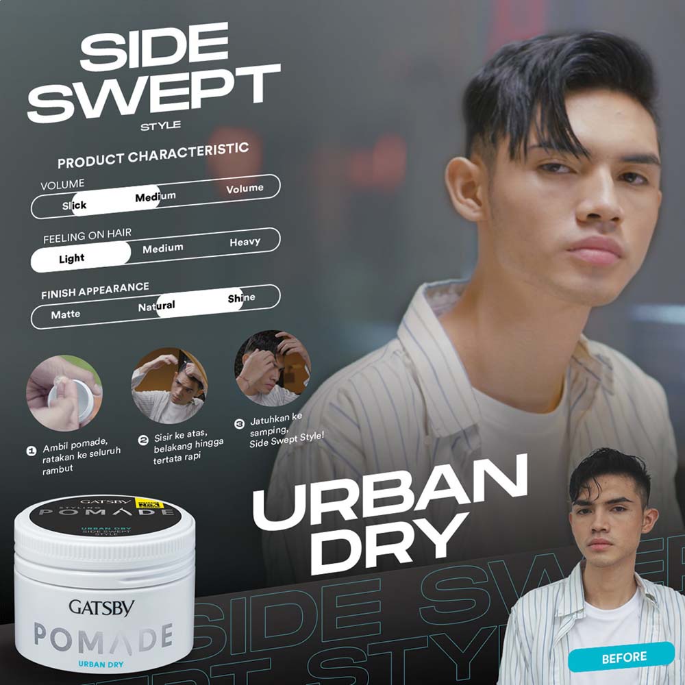 GATSBY Styling Pomade Urban Dry 75gr