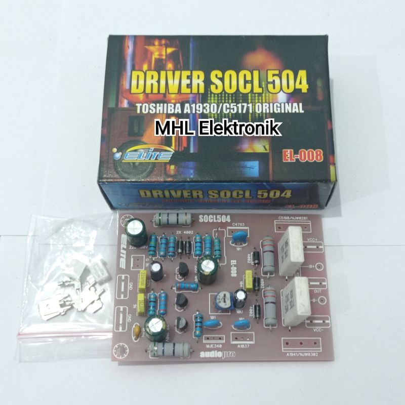 Kit Driver Power Amplifier SOCL 504 Slim Non TEF Elite EL-008 PCB FIBER
